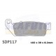Pastiglia freno CAGIVA-HONDA-KAWASAKI-KYMCO-SUZUKI-TRIUMPH-YAMAHA SDP117 Ant./Post