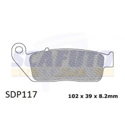 Pastiglia freno CAGIVA-HONDA-KAWASAKI-KYMCO-SUZUKI-TRIUMPH-YAMAHA SDP117 Ant./Post