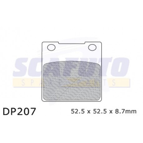 Pastiglia freno SUZUKI DP207 Ant./Post