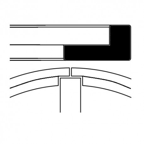Fascia elastica ad "L" altezza 2 mm