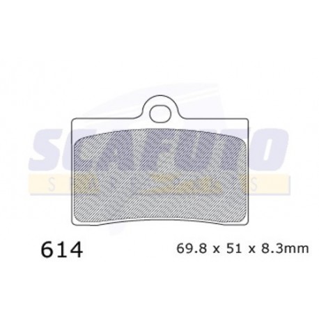 Pastiglia freno APRILIA/CAGIVA/DUCATI/KTM/MOTOGUZZI SDP614 Ant.