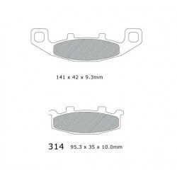 Pastiglia freno KAWASAKI-SUZUKI DP314 Ant./Post