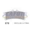 Pastiglia freno APRILIA/BENELLI/DUCATI/HONDA/KAWASAKI/KTM/MVAGUSTA/SUZUKI/TRIUMPH RDP978 Ant.
