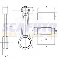 Biela GARELLI 50 2 tempi VIP-GULP-FLEX